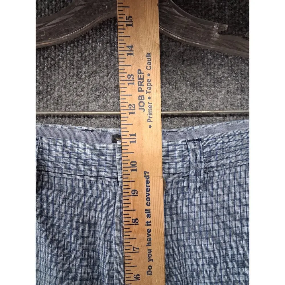 J Crew Club Shorts Mens 30 Blue Check Cotton